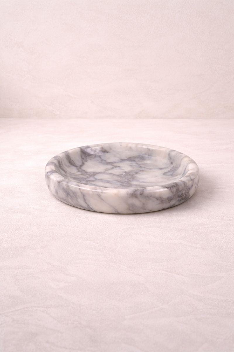 White Natural Marble Catchall Tray