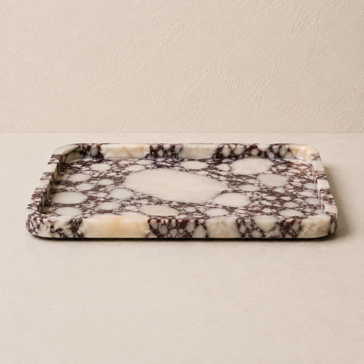 Viola Marble Smooth Large Tray