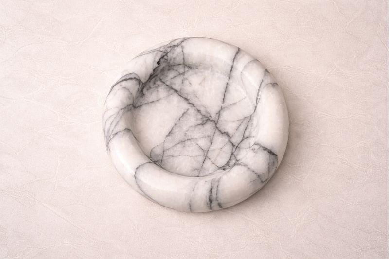 White Marble Catchall Tray