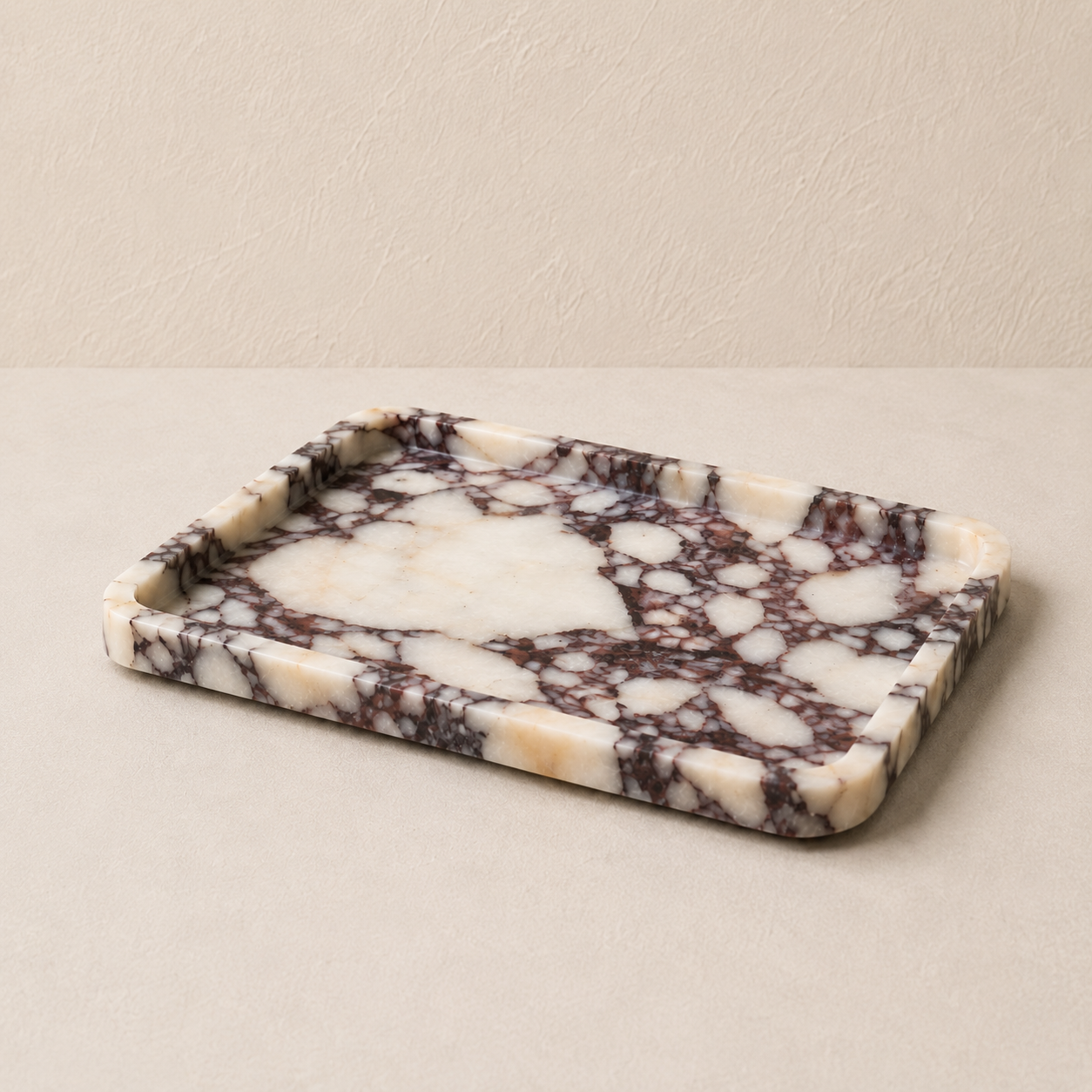 Viola Marble Smooth Large Tray