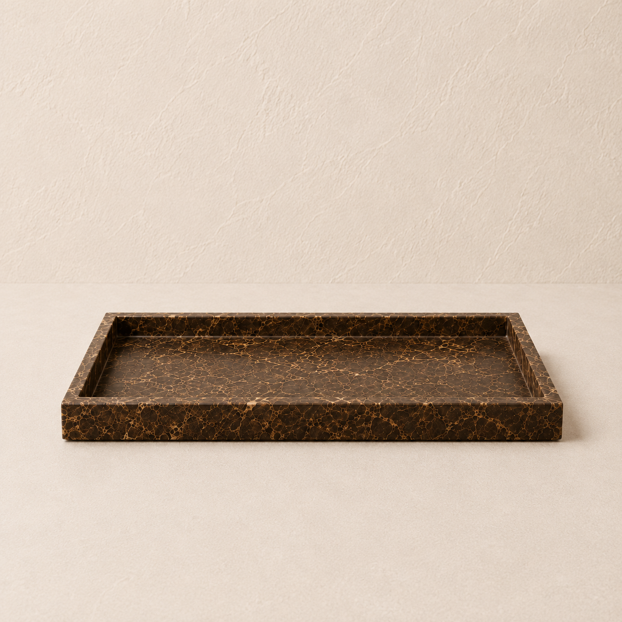 Brown Marble Large Tray