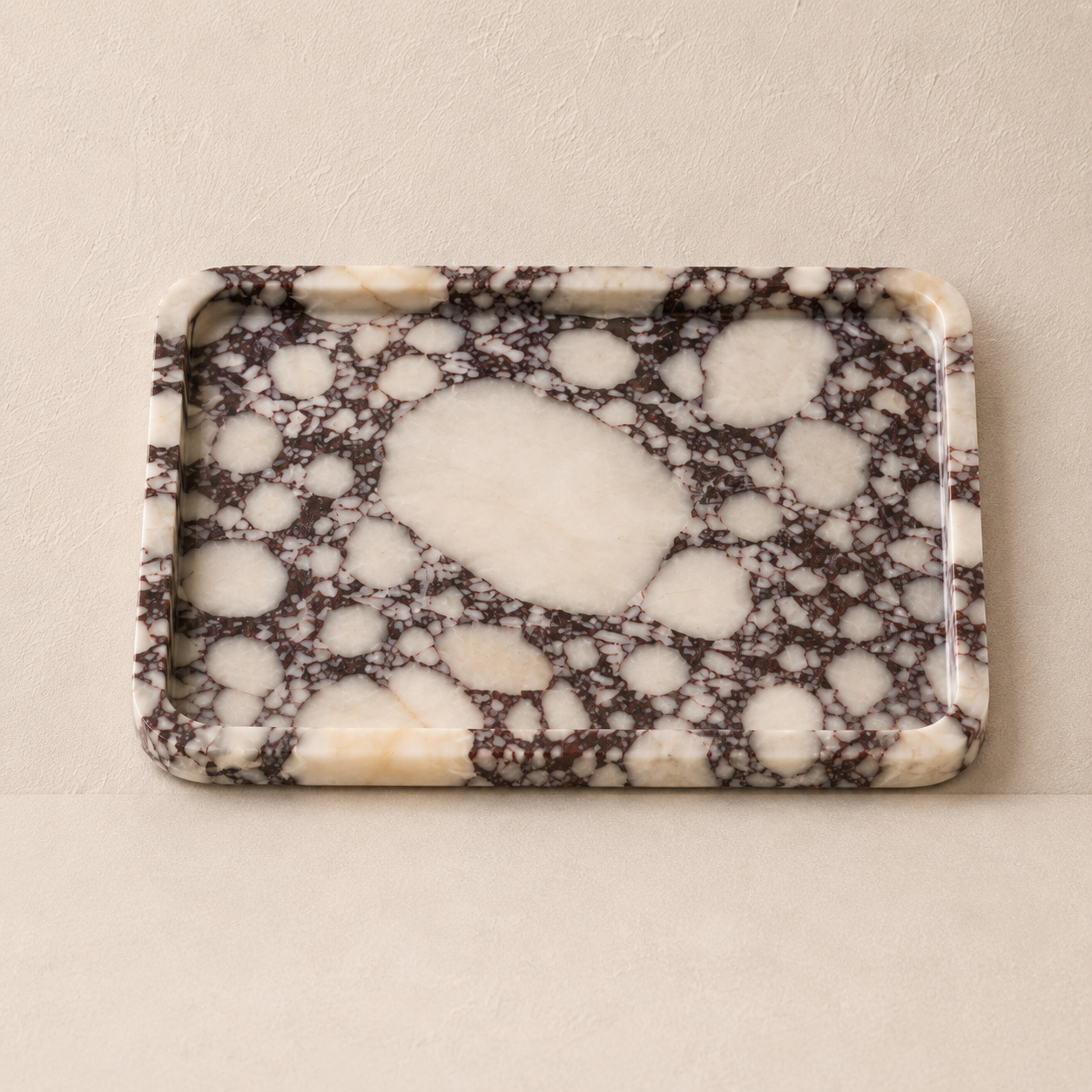 Viola Marble Smooth Large Tray