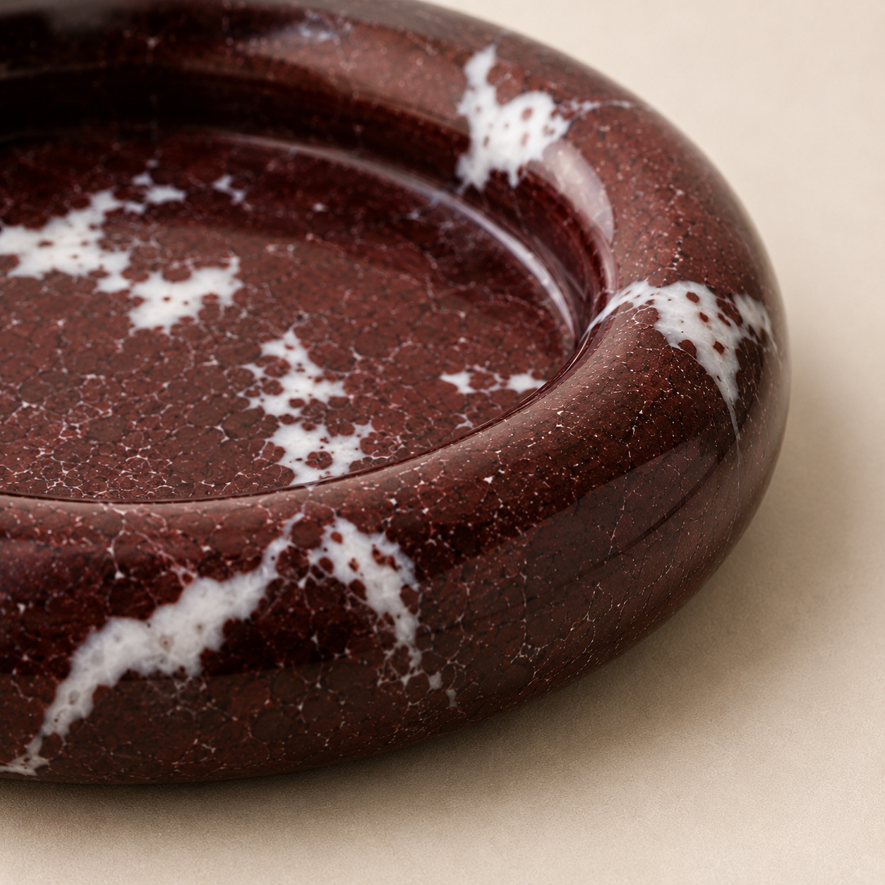 Burgundy Marble Donut Tray
