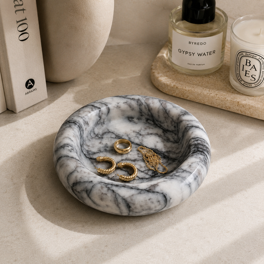 White Marble Donut Tray