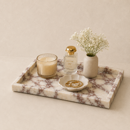 Viola Marble Large Tray