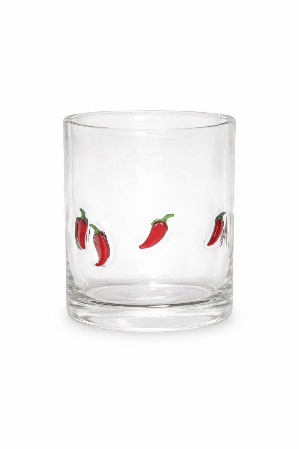 Chili Pepper Glass Tumbler